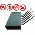 6 Antenna High Power Adjustable Cellphone Jammer Wifi GPS Jammer for School 50M