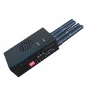 4 Antenna Handheld 3G CellPhone & Wifi 2.4G Jammer With Cooling Fan 15M