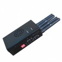 4 Antenna Handheld Cell Phone & Wifi 2.4G Jammer with Cooling Fan 15M