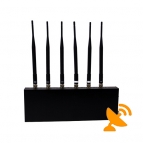 Cell Phone Signal Blocker + Wifi Jammer 6 Antenna 20M