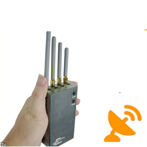 5 Band Portable GPS L1 & GSM,CDMA,DCS,PHS,3G Cell Phone Jammer 10M - Click Image to Close