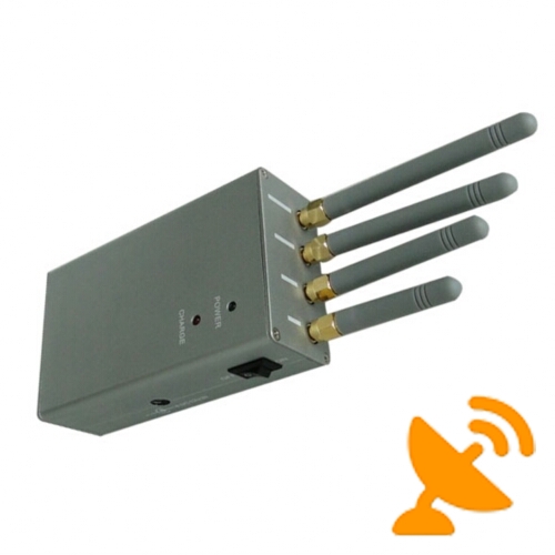 High Power Portable 3G Cell Phone Signal Jammer Blocker 15M - Click Image to Close