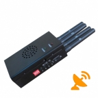 4 Antenna Handheld Cell Phone & Wifi 2.4G Jammer with Cooling Fan 15M