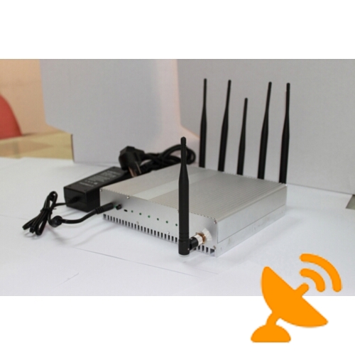 6 Antenna Cell Phone & GPS & Wifi Jammer 40M - Click Image to Close