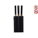 Handheld 4G Cell Phone & GPS Multifunctional Jammer 6 Antenna 15M