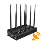 Ultimate 8-Band Wireless Signal Jammer Terminator for Mobile Phone, WiFi Bluetooth, UHF, VHF, GPS, LoJack 60M