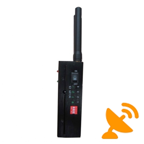 4 Antenna Handheld 3G CellPhone & Wifi 2.4G Jammer With Cooling Fan 15M - Click Image to Close