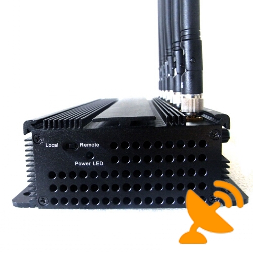 6 Antenna Adjustable High Power Desktop Cell Phone + WIFI + RF Jammer 50M - Click Image to Close