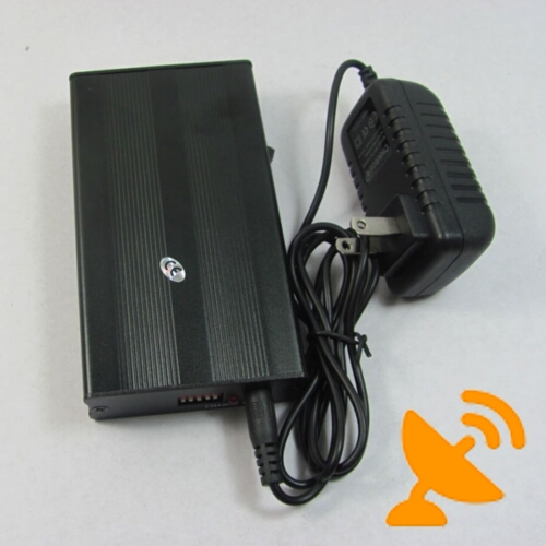 5 Antenna Portable Cell Phone + Wifi + GPS L1 Signal Jammer 15M - Click Image to Close