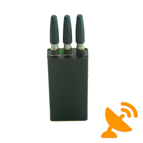 3 Antenna Mini Portable GPS & Cell Phone Jammer 5M - Click Image to Close