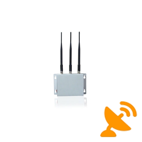3 Antennas Wall Mounted Cell Phone Jammer 20M - Click Image to Close