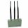 3 Antennas GSM CDMA 3G DCS PHS Cell Phone Jammer with Remote Control 20M