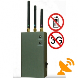 Portable Cellular Phone Signal Jammer Blocker 10M