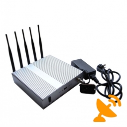 3G 4G Wimax High Power Mobile Signal Blocker with Remote Control 40M
