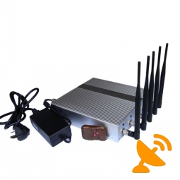 5 Band Cell Phone Jammer with Remote Control 40M