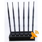 High Power Desktop Multifunctional Mobile Phone + GPS + Wifi + VHF + UHF Jammer 40M