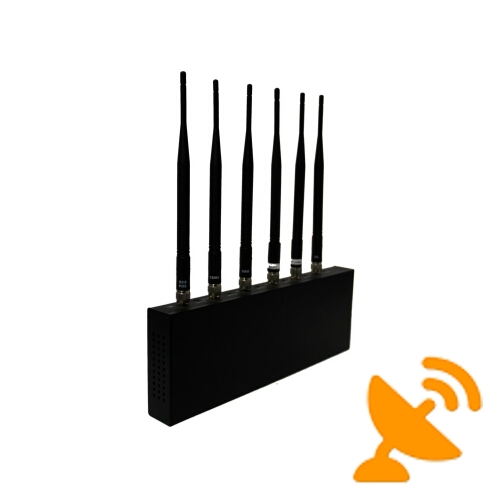 Cell Phone Signal Blocker + Wifi Jammer 6 Antenna 20M - Click Image to Close