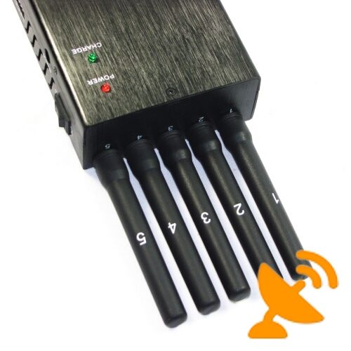 5 Antenna Portable Mobile ,GPS and Wifi Jammer 15M - Click Image to Close