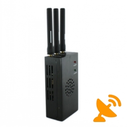 3 Antenna Portable Cell Phone Jammer + Wireless Video Wifi Jammer Blocker with Cooling Fan 15M