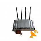 4 Antennas Adjustable Cell Phone Jammer with Remote Control 40M