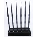 High Power Desktop Multifunctional Mobile Phone & GPS & Wifi & VHF & UHF Jammer 40M