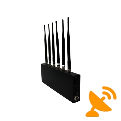 Cell Phone Signal Jammer + Wifi Jammer 6 Antenna 20M - Click Image to Close