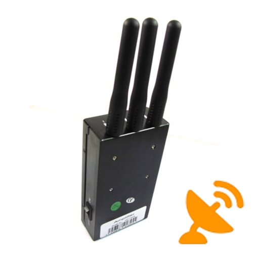 5 Bands Portable GPS + Cellular Phone Signal Blocker 10M - Click Image to Close