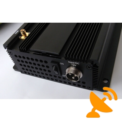 15W High Power Wifi + Mobile Phone + UHF Jammer 40M - Click Image to Close