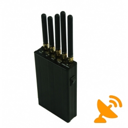 5 Antenna Portable CellPhone + GPS + Wifi Signal Jammer 15M