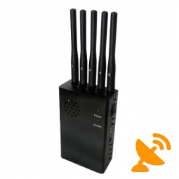 Handheld Cell Phone & GPS & Wifi Jammer with Fan 20M
