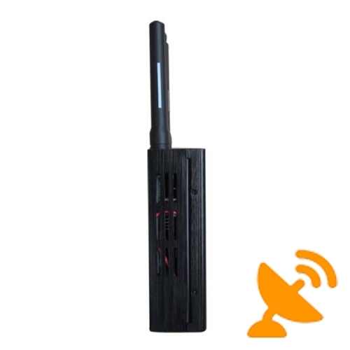 High Power Portable Cellular Jammer 3G GSM CDMA DCS PCS Signal 10M - Click Image to Close