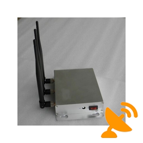 3 Antennas Wall Mounted Cell Phone Jammer 20M - Click Image to Close