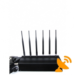 High Power Desktop Mobile Phone & GPS & RF Jammer 40M