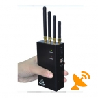 4 Antenna Handheld Cell Phone & Wifi Jammer Blocker 20M