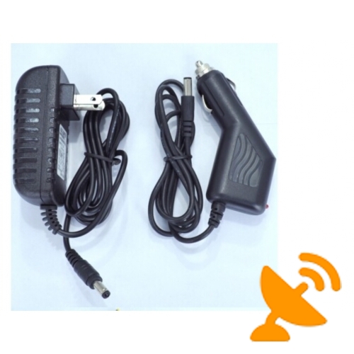 4 Antenna Handheld 3G Cell Phone & Wifi Jammer Blocker 20M - Click Image to Close