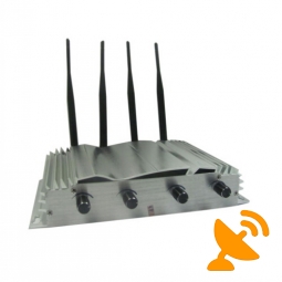 4 Antennas Wall Mounted Cell Phone Jammer 30M