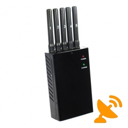 5 Antenna Portable Mobile ,GPS and Wifi Jammer 15M