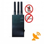 5 Band Portable GPS + Cellular Phone Signal Jammer 10M