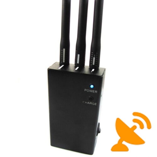 5 Band Portable GPS + Cellular Phone Signal Jammer 10M - Click Image to Close