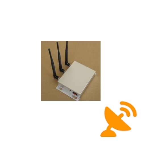 3 Antennas Wall Mounted Cell Phone Jammer 20M - Click Image to Close