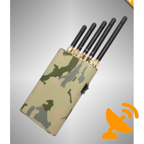 Handheld Mobile Phone & GPS & Wifi Jammer 15M - Click Image to Close