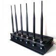 6 Antenna Adjustable 3G Cell Phone + Wifi + UHF + VHF Signal Blocker Jammer 50M