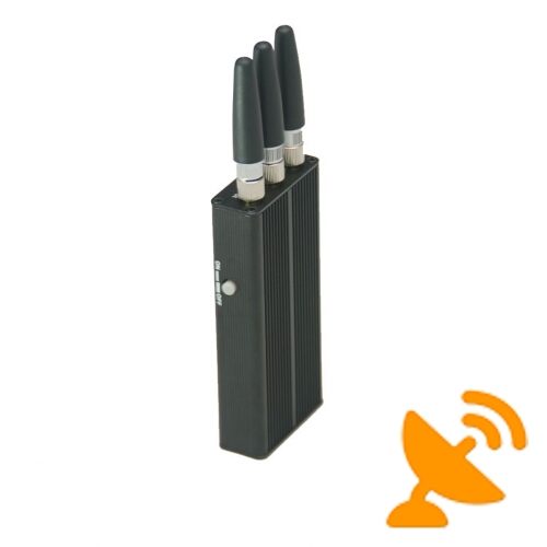 3 Antenna Mini Portable GPS & Cell Phone Jammer 5M - Click Image to Close