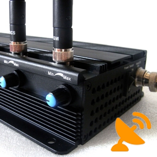 6 Antenna Adjustable High Power Cellphone & GPS & Wifi Jammer 50M - Click Image to Close