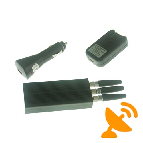 3 Antenna Mini Portable GPS & Cell Phone Jammer 5M - Click Image to Close