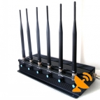 6 Antenna Adjustable High Power 3G 4G(Lte + Wimax) Cell Phone Jammer 40M