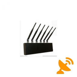 6 Antenna Desktop Cell Phone + GPS + Wifi Blocker 20M