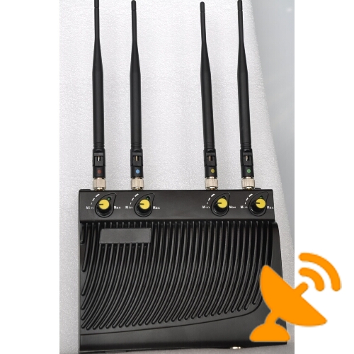 Adjustable Mobile Phone Jammer GPS Jammer with Remote Control 40M - Click Image to Close