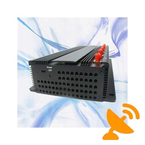6 Antennas Wall Mounted 3G 4G Cellphone Jammer 40M - Click Image to Close