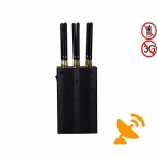 Handheld 3G 4G Cell Phone & GPS Multifunctional Jammer 6 Antenna 15M